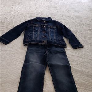 Toddler Girl Denim Jacket & Pant Set